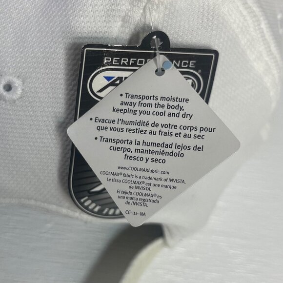 Mylan Classic Performance Golf Cap Hat White Adjustable Strap Back New - Picture 10 of 14